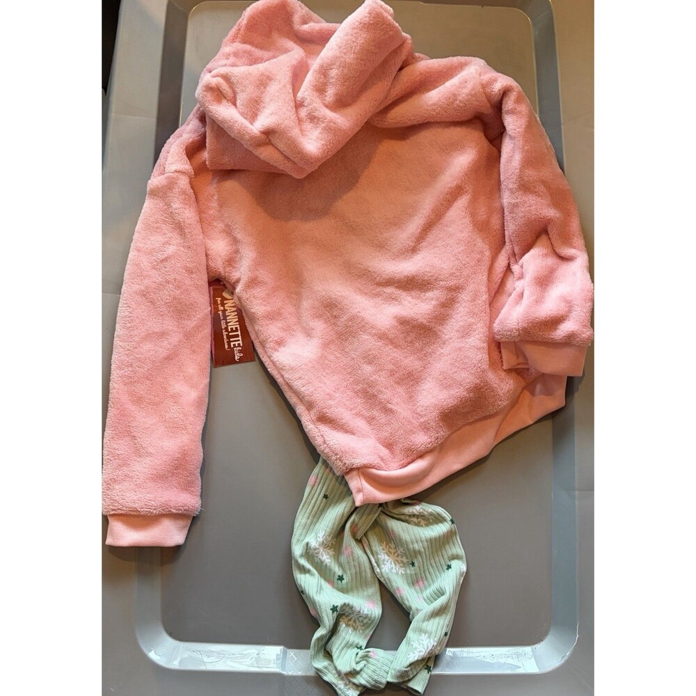 Girls Pink Christmas Outfit Size 6 NWT B5 - Picture 2 of 2